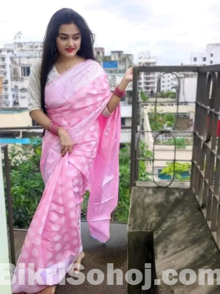 Soft Silk Indian-Inspired Katan Saree
